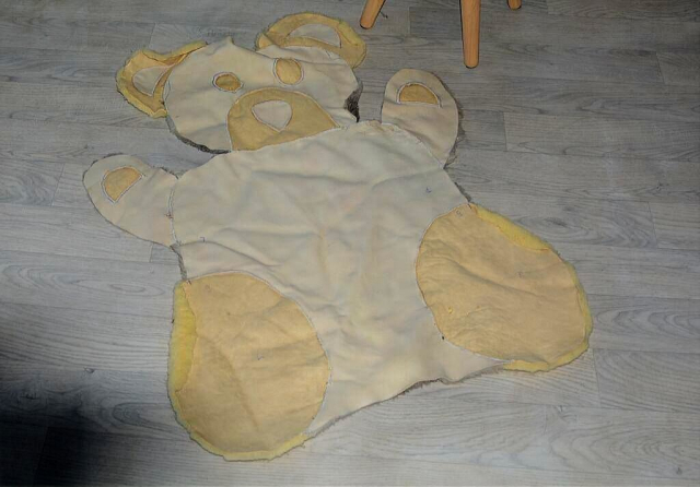 Honig Bär Spielteppich für Kinder Lammfell (öko)